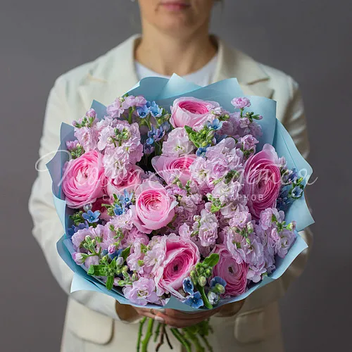 Букеты с РАНУНКУЛЮСАМИ Букет Ароматная весна