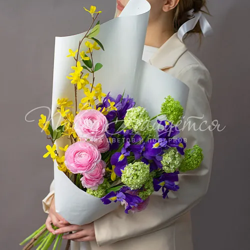 Букеты с РАНУНКУЛЮСАМИ Букет Ферджи