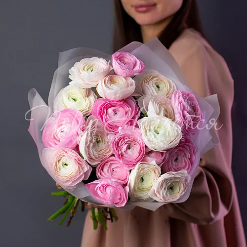 Букеты с РАНУНКУЛЮСАМИ Букет Особенная нежность